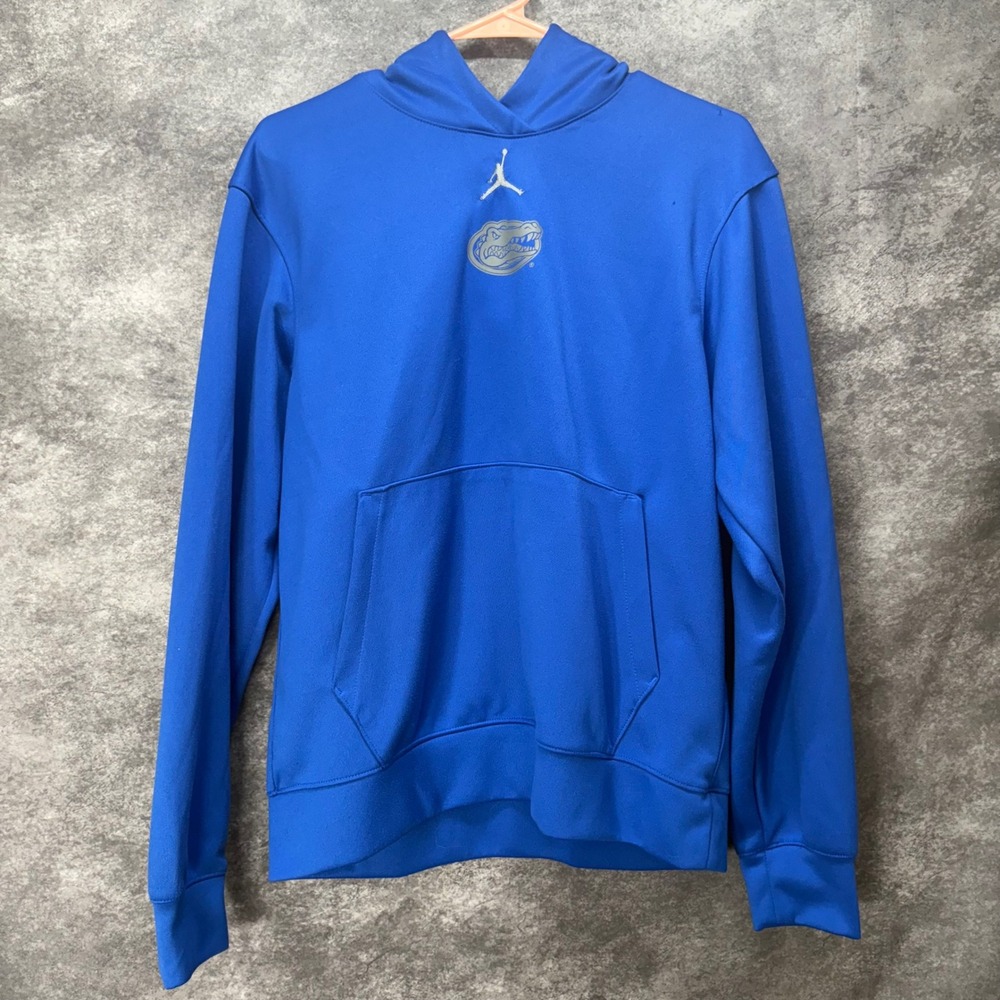 Nike Jordan Florida Gators Hoodie NCAA Pullover Sweatshirt Blue Mens Size S